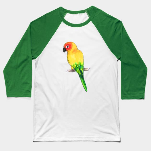 Sun conure Baseball T-Shirt by Bwiselizzy